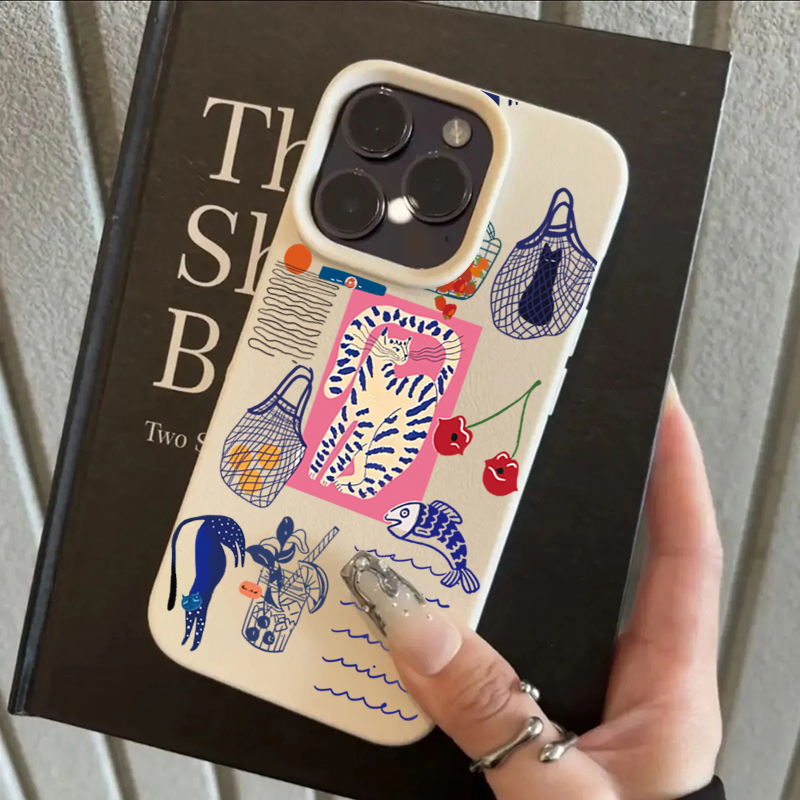 Cute Cherry Cat Print Phone Ca - Perfume Pure Xs recension och pris