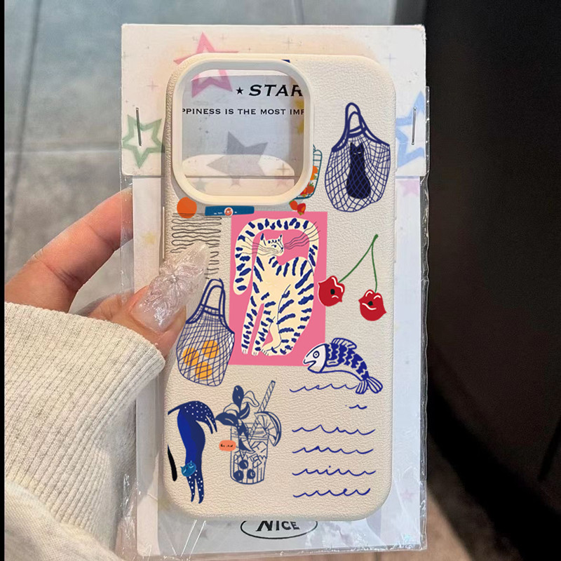 Cute Cherry Cat Print Phone Ca - Perfume Pure Xs recension och pris
